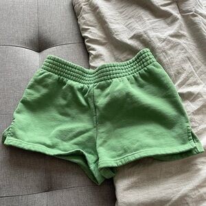 TNA extra fleece perfect sweat short 
Inseam: 2"
Size: XXS